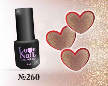 260 LOVE NAIL ГЕЛЬ ЛАК класса Premium                             