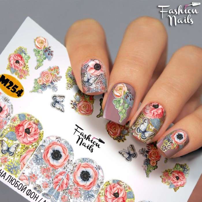 Fashion Nails Слайдер-дизайн METALLIC № 254