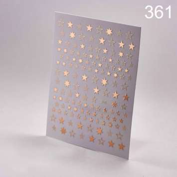 Наклейки 3D 361 розовое золото