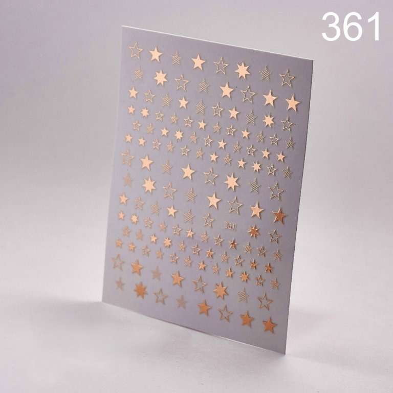 Наклейки 3D 361 розовое золото