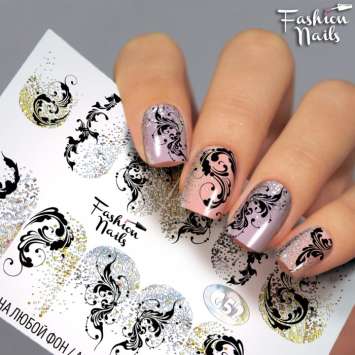 Fashion Nails Слайдер-дизайн GALAXY № 52