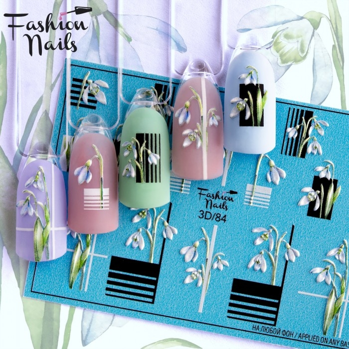 Fashion Nails Слайдер-дизайн 3D № 84