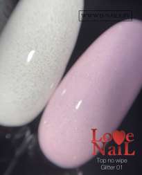 Top no wipe Glitter 01 LOVE NAIL 