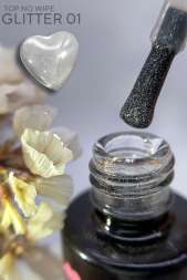 Top no wipe Glitter 01 LOVE NAIL 