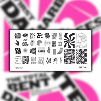 Пластина для стемпинга Art-A Poster