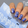 Fashion Nails Слайдер-дизайн WHITE № 13