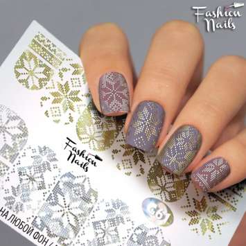 Fashion Nails Слайдер-дизайн GALAXY № 61
