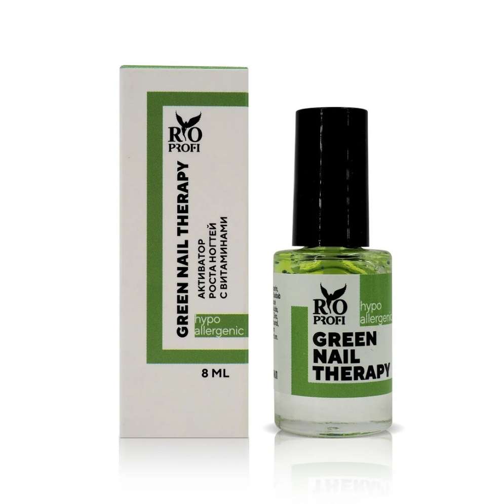 Rio Profi GREEN NAIL THERAPY Активатор роста ногтей с витаминами, 8 мл 