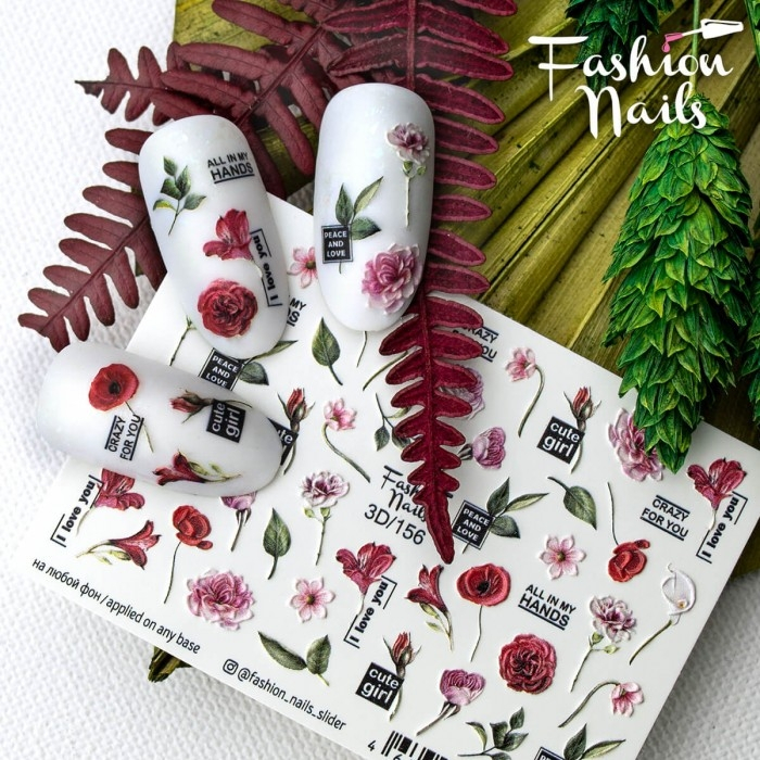 Fashion Nails Слайдер-дизайн 3D № 156