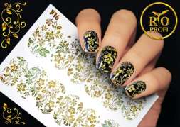 Rio Profi Слайдер дизайн фольгированный Золото №36