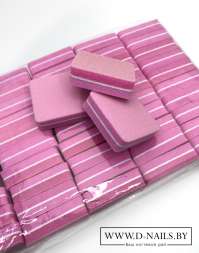 Мини-баф цветной розовый 1 шт