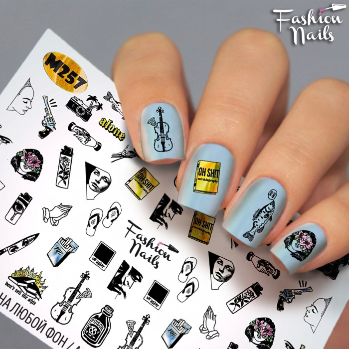 Fashion Nails Слайдер-дизайн METALLIC № 257