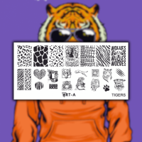 Пластина для стемпинга Art-A TIGERS