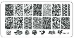 Пластина для стемпинга пластиковая 6*12 см XY-L17