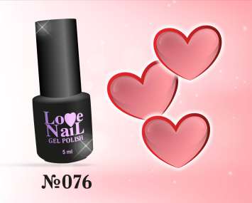 076 LOVE NAIL ГЕЛЬ ЛАК класса Premium   