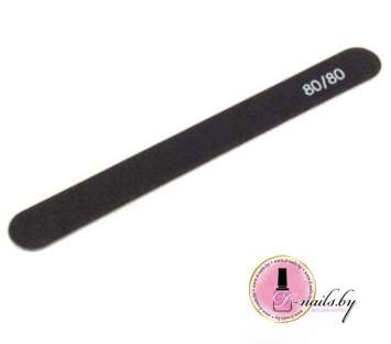 ПИЛКА ДЛЯ НОГТЕЙ ОВАЛЬНАЯ 80/80 ЦВЕТ ЧЕРНЫЙ