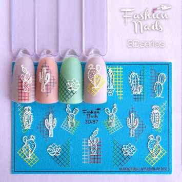 Fashion Nails Слайдер-дизайн 3D № 87