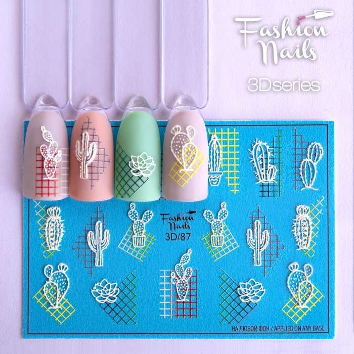 Fashion Nails Слайдер-дизайн 3D № 87