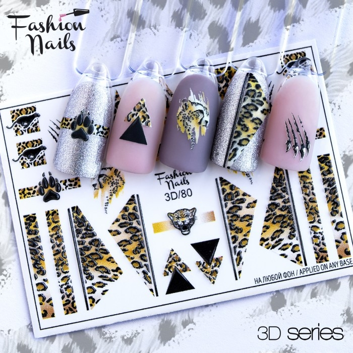 Fashion Nails Слайдер-дизайн 3D № 80