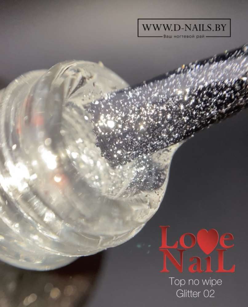 Top no wipe Glitter 02 LOVE NAIL  