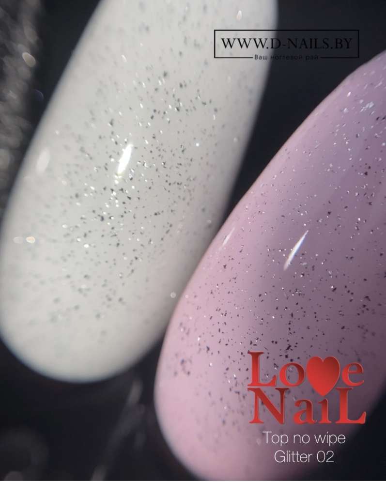 Top no wipe Glitter 02 LOVE NAIL  