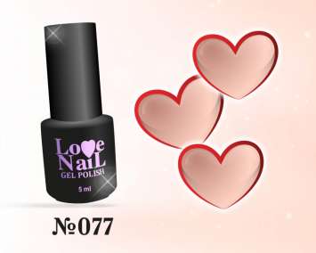 077 LOVE NAIL ГЕЛЬ ЛАК класса Premium   