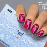 Fashion Nails Слайдер-дизайн WHITE № 25