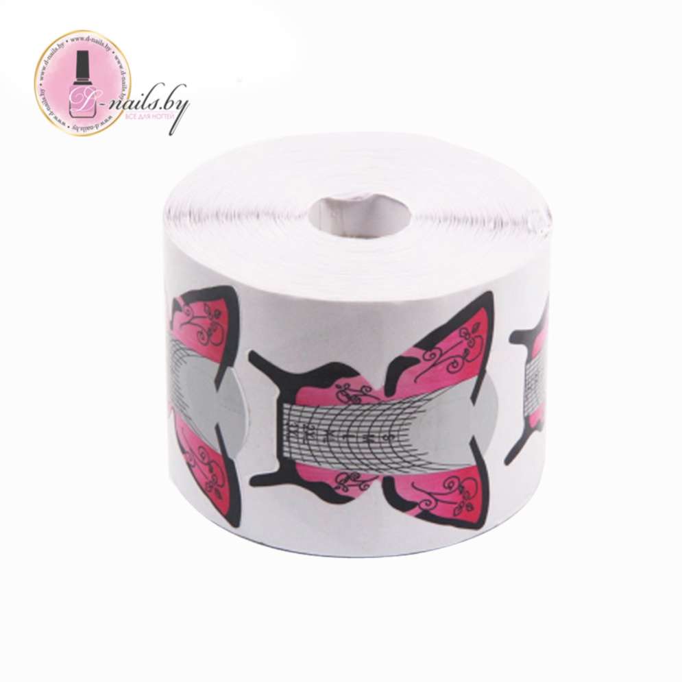 Формы бумажные "Бабочка" розовые 500 шт   