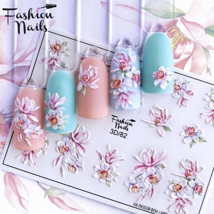 Fashion Nails Слайдер-дизайн 3D № 82