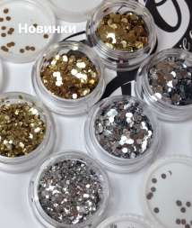 КАМИФУБУКИ-КОНФЕТТИ ZOO №1169 (СЕРЕБРО 2 ММ) 