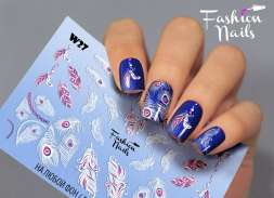 Fashion Nails Слайдер-дизайн WHITE № 27