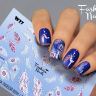 Fashion Nails Слайдер-дизайн WHITE № 27