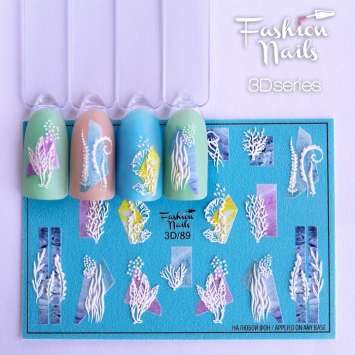 Fashion Nails Слайдер-дизайн 3D № 89