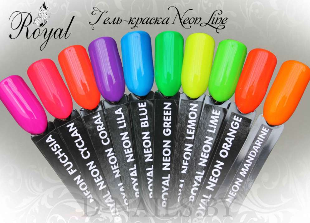 Гель-краска Royal Premium Line Neon Fuchsia 5 ml  