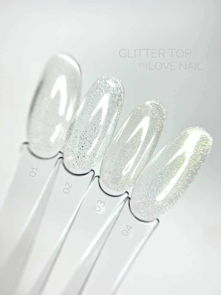 Top no wipe Glitter 03 LOVE NAIL