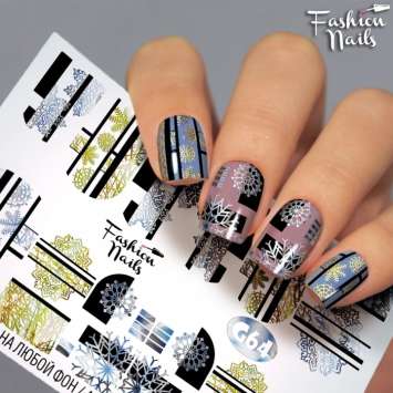Fashion Nails Слайдер-дизайн GALAXY № 64