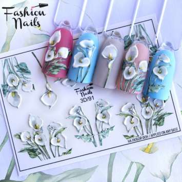 Fashion Nails Слайдер-дизайн 3D № 91