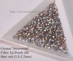 Стразы ss4 Lt.Peach AB 1.5-1.7mm 100шт