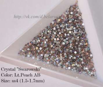 Стразы ss4 Lt.Peach AB 1.5-1.7mm 100шт