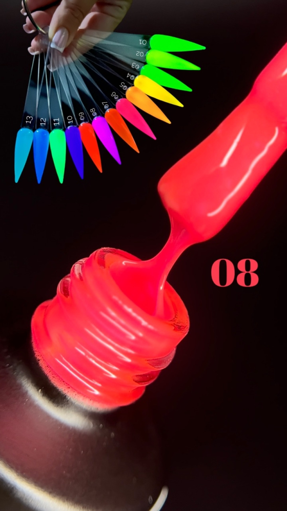 База камуфлирующая ROYAL &quot;НЕОН GLOW IN DARK&quot; NGD08