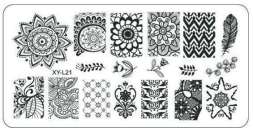 Пластина для стемпинга пластиковая 6*12 см XY-L21