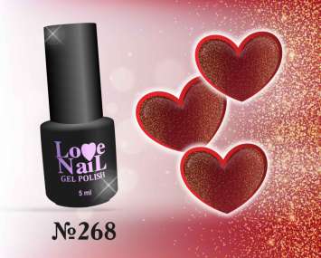 268 LOVE NAIL ГЕЛЬ ЛАК класса Premium                                  