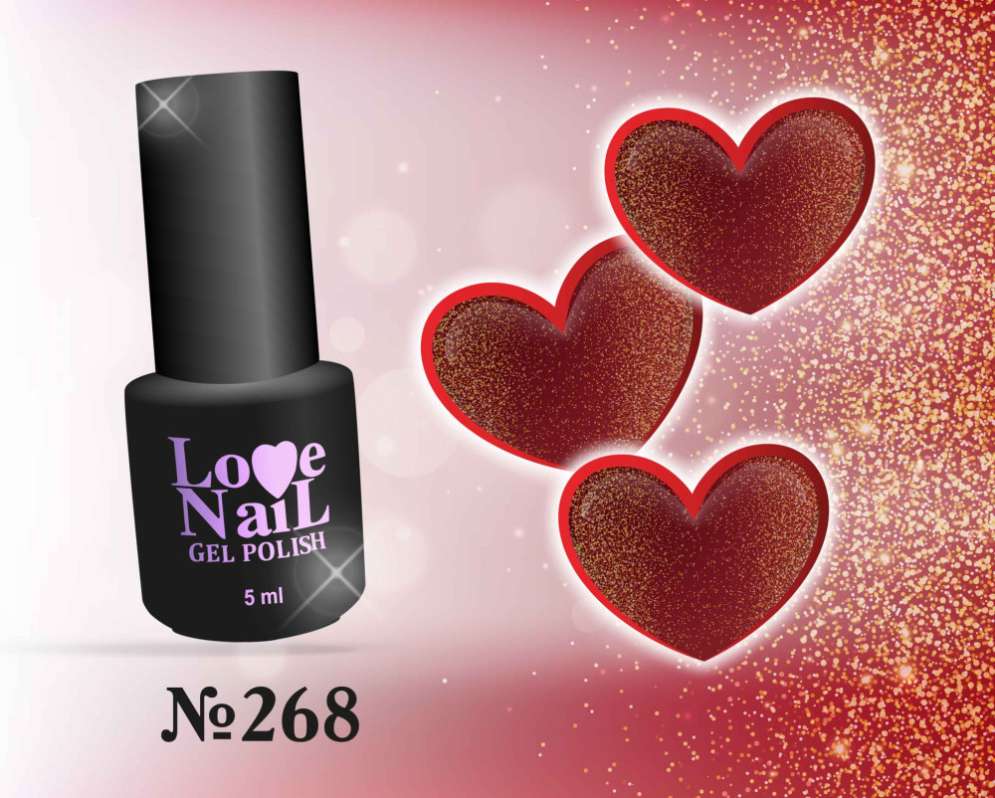 268 LOVE NAIL ГЕЛЬ ЛАК класса Premium                                  