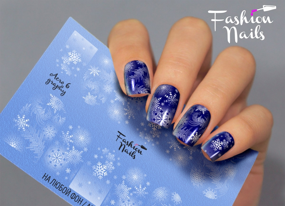 Fashion Nails Слайдер-дизайн AEROGRAPHY № 6