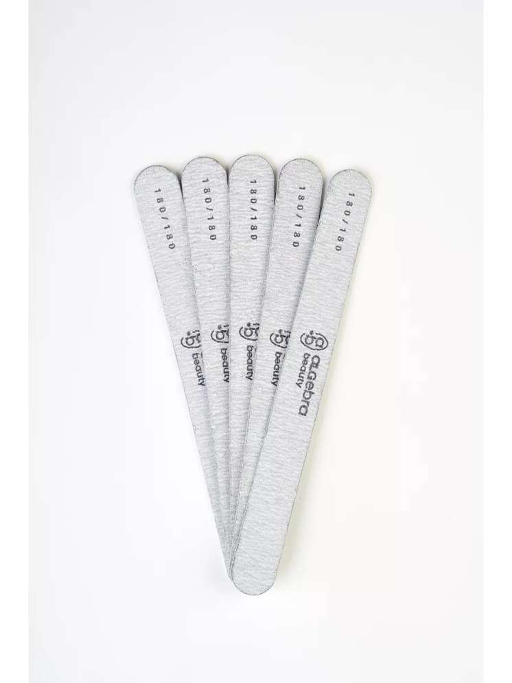 Algebra Beauty Пилки на деревянной основе 180/180 грит L Plus 50 шт 