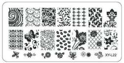Пластина для стемпинга пластиковая 6*12 см XY-L22
