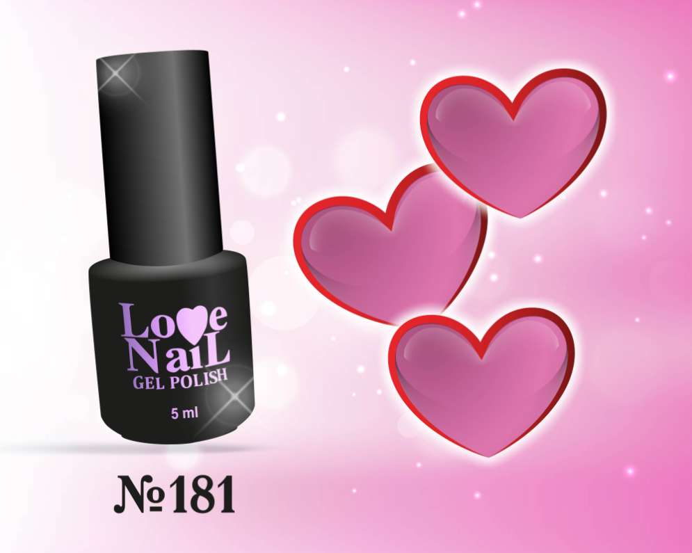 181 LOVE NAIL ГЕЛЬ ЛАК класса Premium  