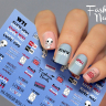 Fashion Nails Слайдер-дизайн WHITE № 31