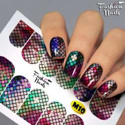 Fashion Nails Слайдер-дизайн METALLIC № 10