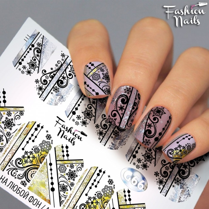 Fashion Nails Слайдер-дизайн GALAXY № 66